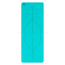 مت یوگا حرفه ای (TPE) دو لایه ۶ میل : آبی فیروزه ای + کاور و بند رایگان