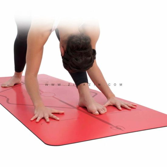 مت یوگا فوق حرفه ای (PU) دولایه 5 میل : قرمز