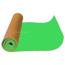 مت یوگا TPE رنگ نخودی سبز
