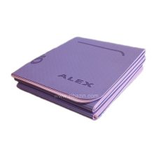 مت یوگا حرفه ای الایمنت (TPE) تاشو 6 میل : بنفش + کاور رایگان