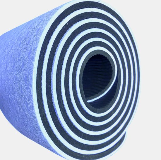 مت یوگا حرفه ای الایمنت (TPE) دو لایه 6 میل : فیلی مشکی +کاور رایگان - تصویر 3