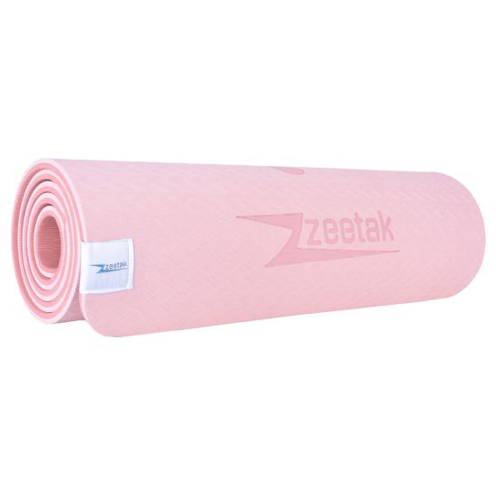 مت یوگا فوق حرفه ای الایمنت (TPE) دو لایه 6 میل : کالباسی + کاور و بند رایگان - تصویر 4