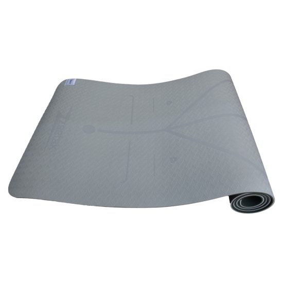 مت یوگا فوق حرفه ای الایمنت (TPE) دو لایه 6 میل : سبز نعنایی + کاور و بند رایگان - تصویر 6